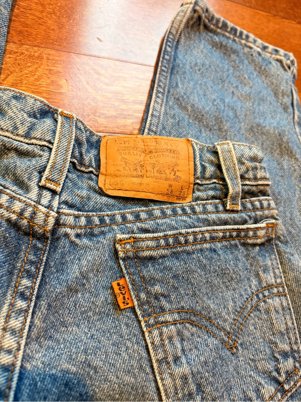 Vintage 90s Orange Tag Vintage Levi’s Capris